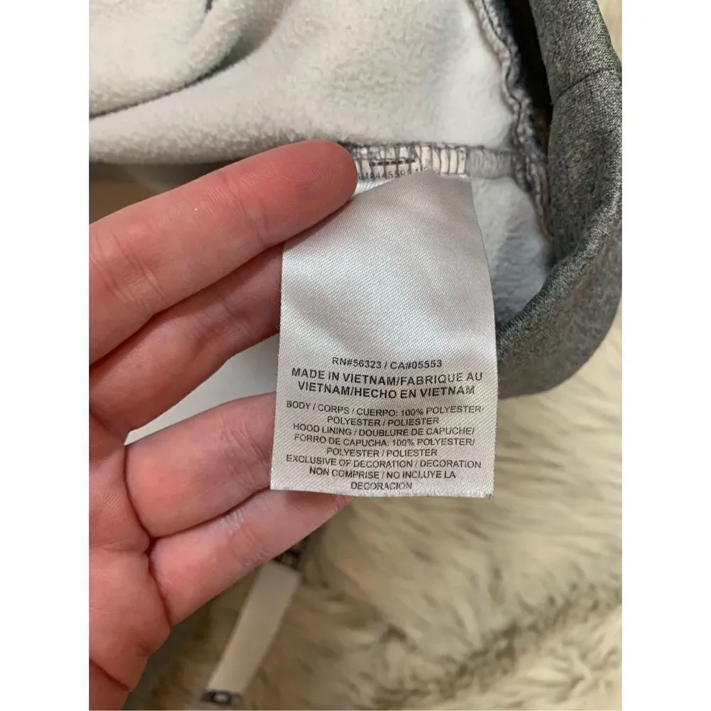 NIKE Men's Gray and Black Dri-Fit Hoodie Athletic Hooded Sweatshirt Xxl